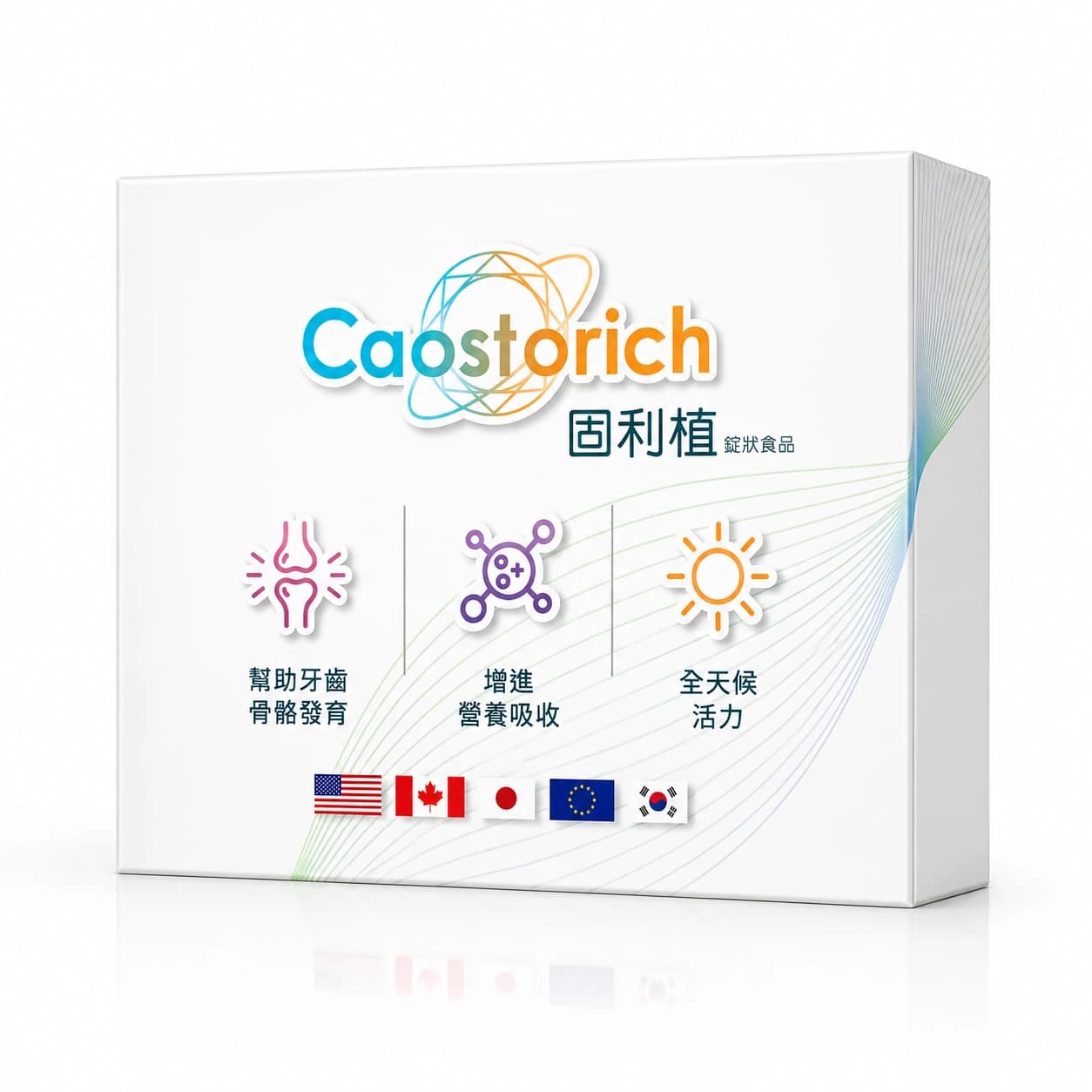 固利植 Caosteorich 錠狀食品包裝